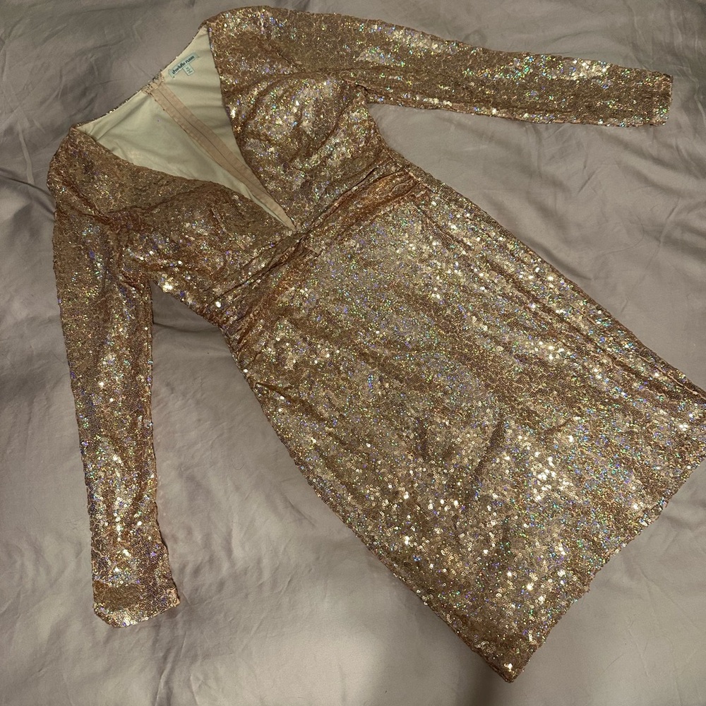 Gorgeous Gold Sequin Dress
